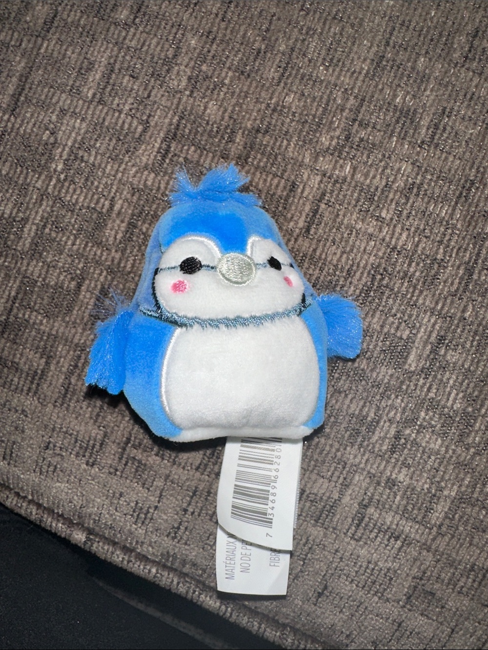 Squishmallows Blue and White Plush Bird